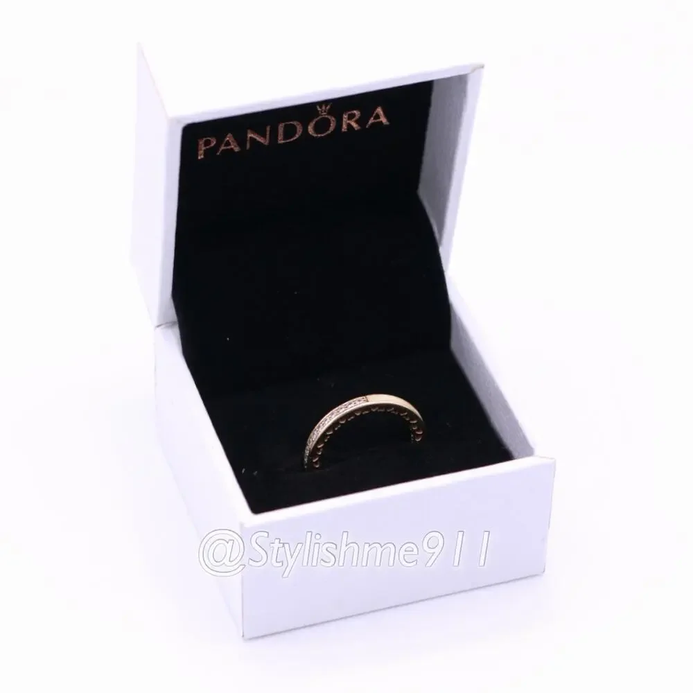 Authentic Pandora 14K Gold Radiant Hearts of Pandora Ring